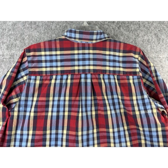 Rockies Women's XXL Western Shirt Red Blue Plaid Button Long Sleeve 2XL - Picture 4 of 9